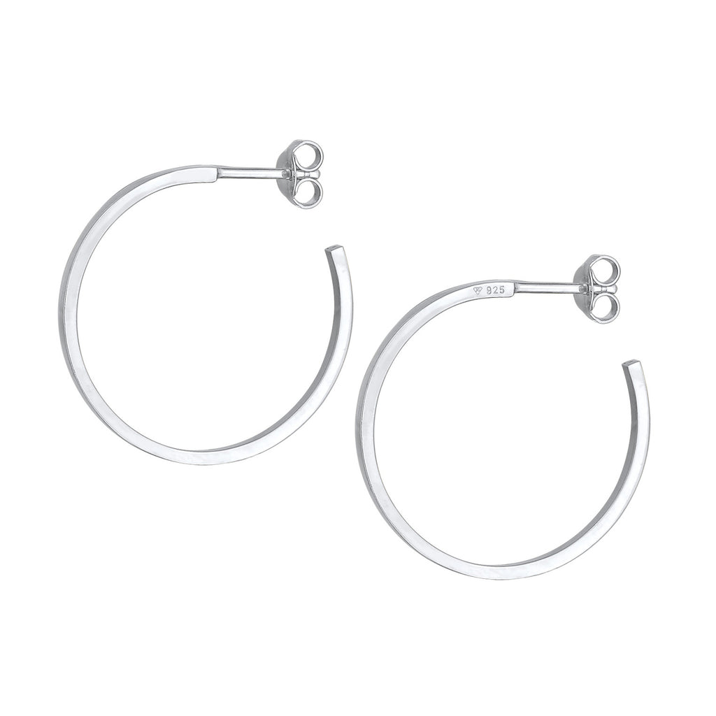 Silber - Elli | Creolen Basic | 925er Sterling Silber