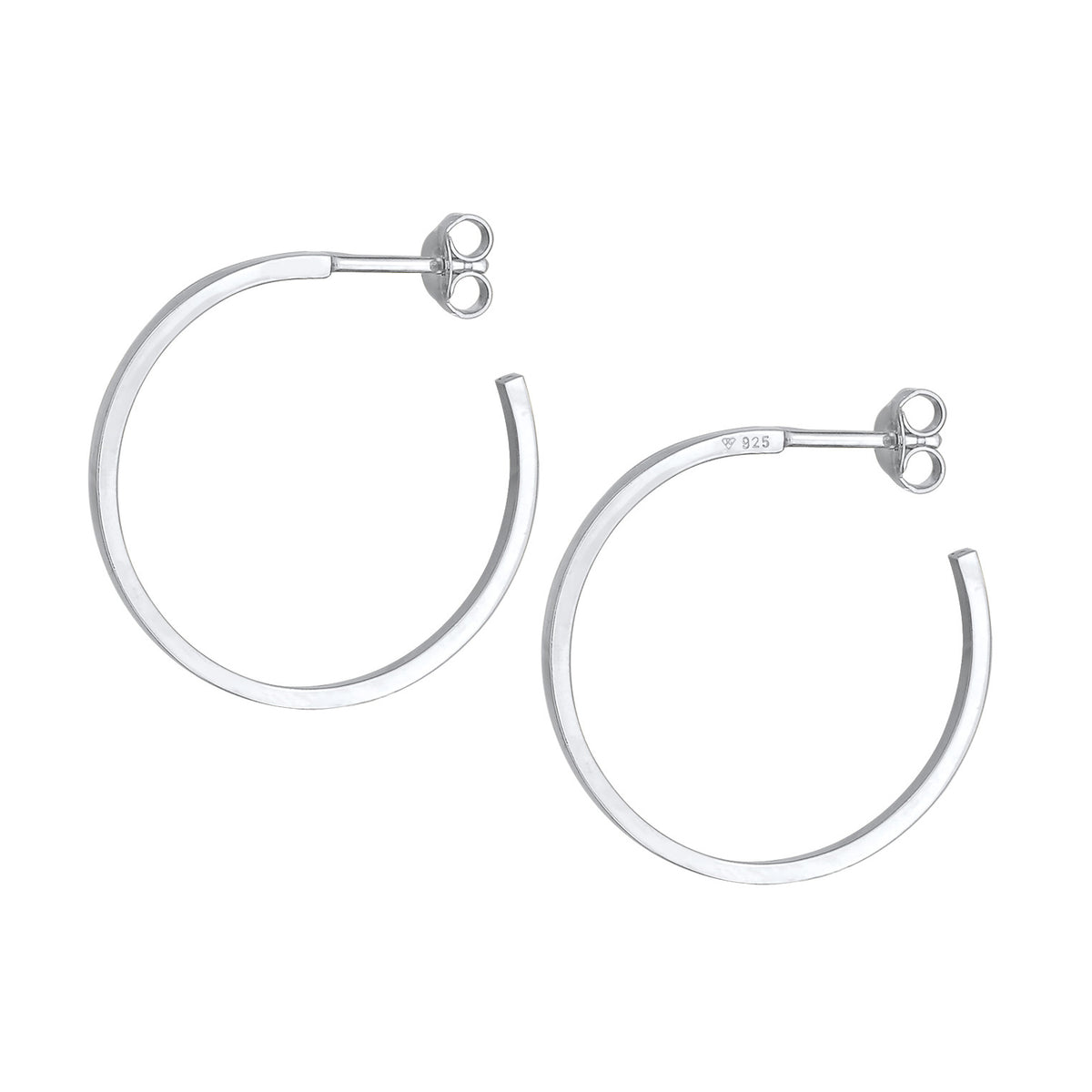 Silber - Elli | Creolen Basic | 925er Sterling Silber