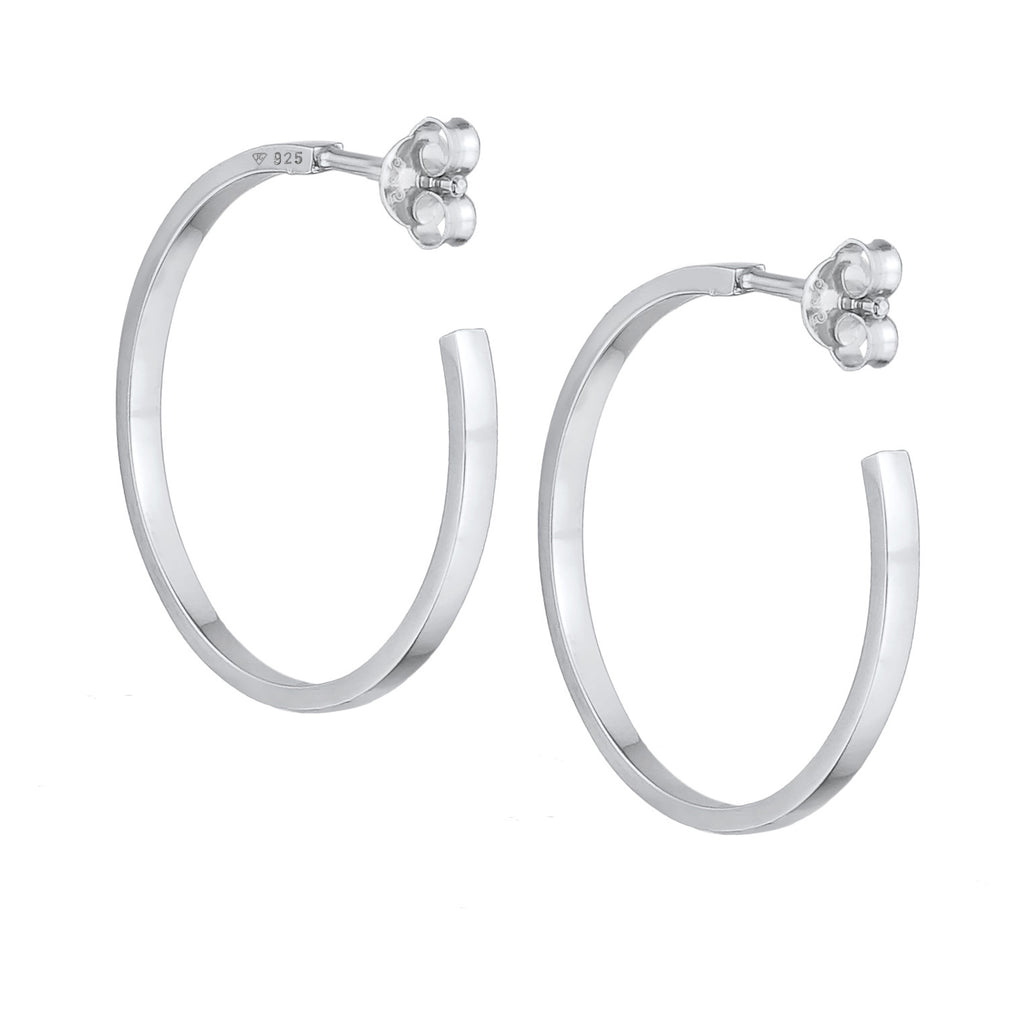 Silber - Elli | Creolen Basic | 925er Sterling Silber