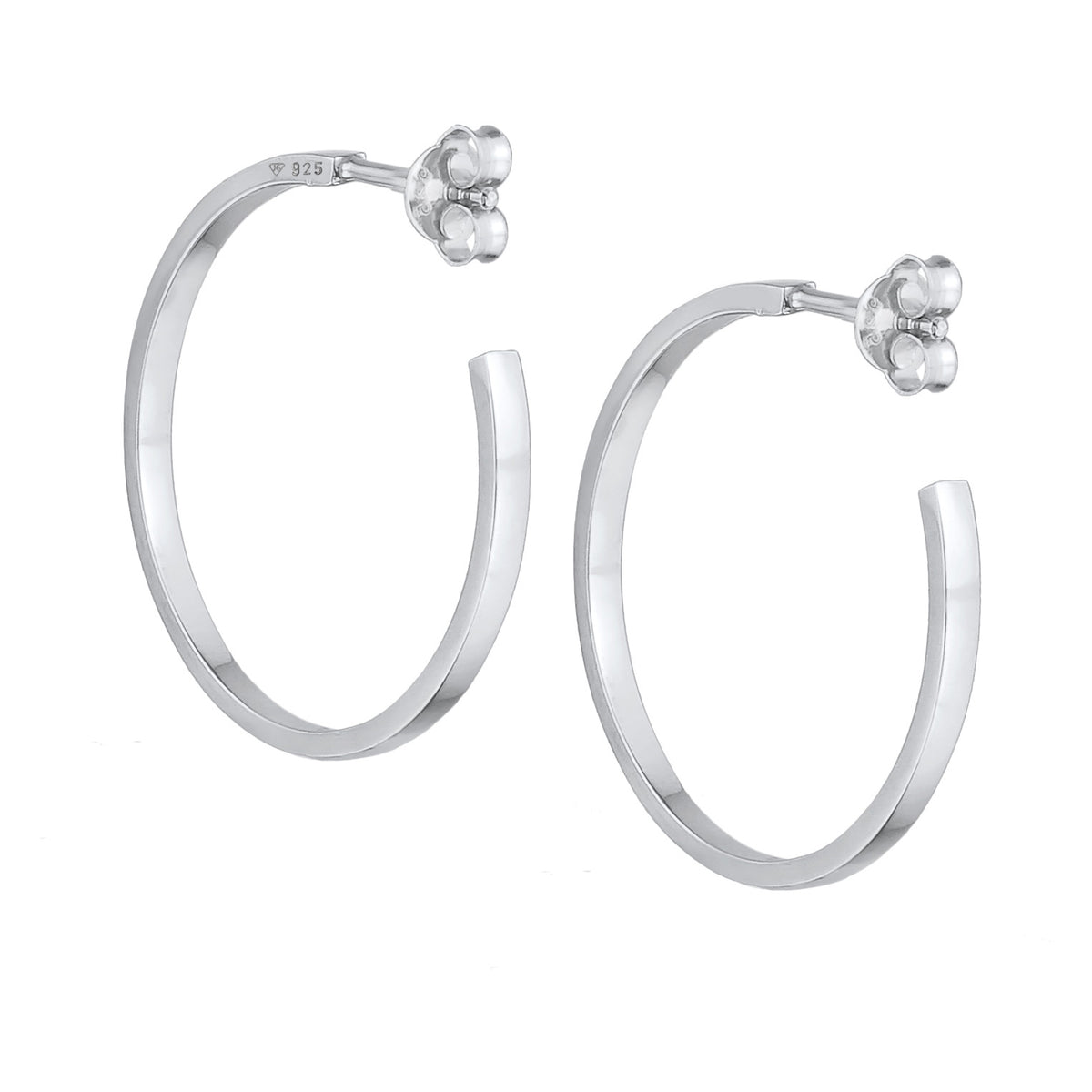 Silber - Elli | Creolen Basic | 925er Sterling Silber