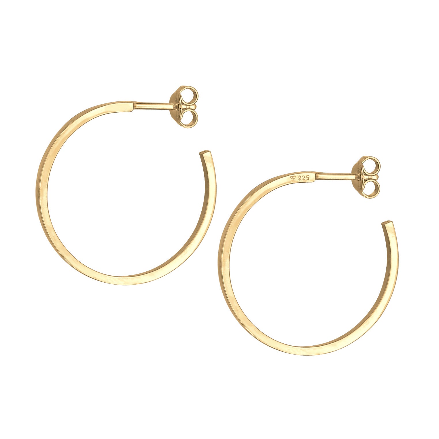 Gold - Elli | Creolen Basic | 925er Sterling Silber