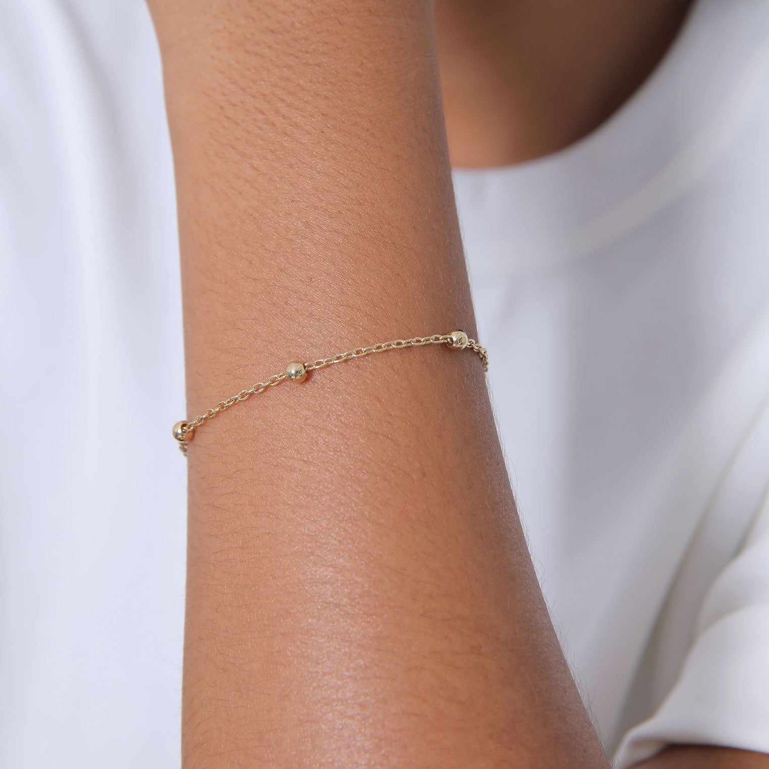 Gold - Elli | Armband Kugeln | 925er Sterling Silber