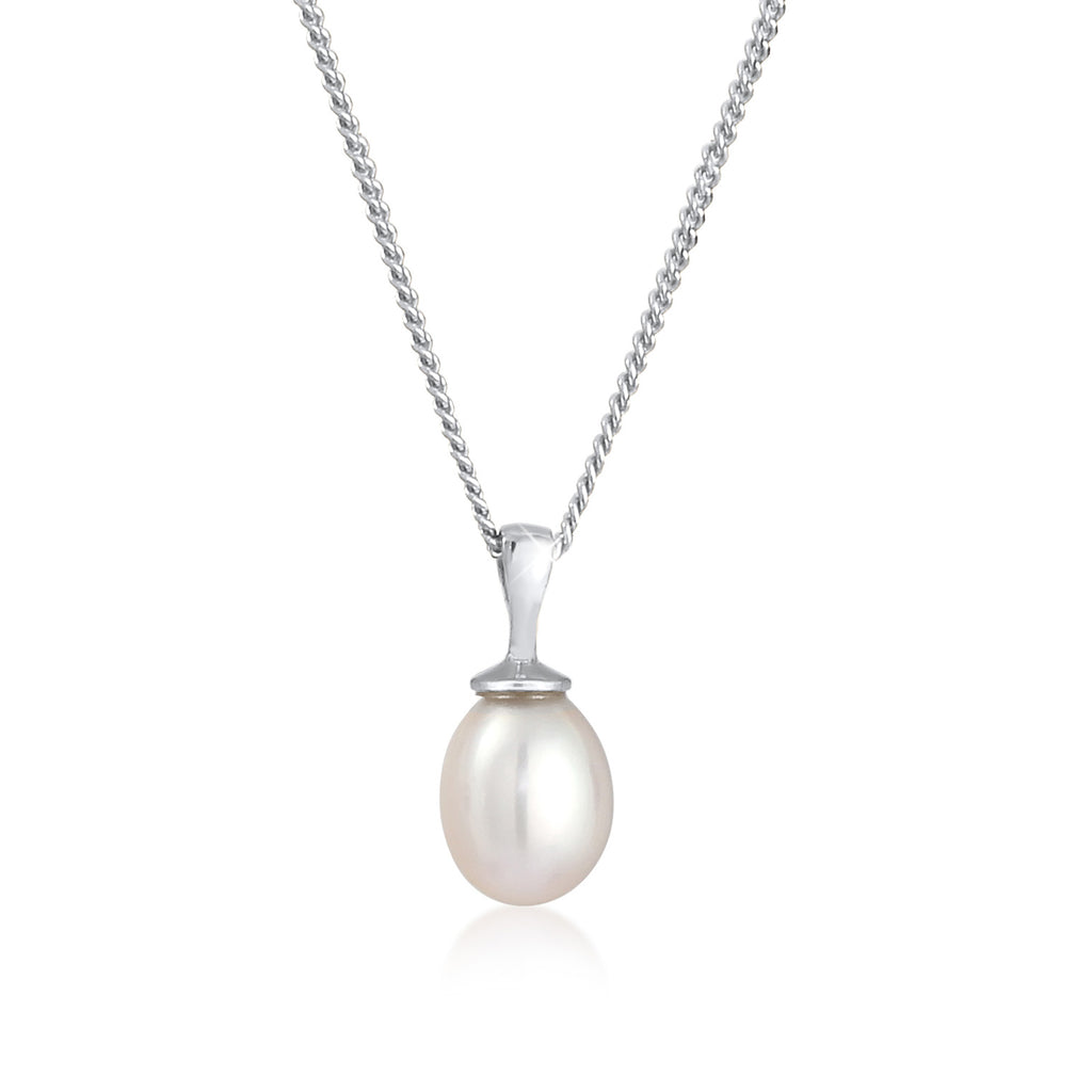 Silber - Elli | Halskette | Süßwasserperle | 925 Sterling Silber