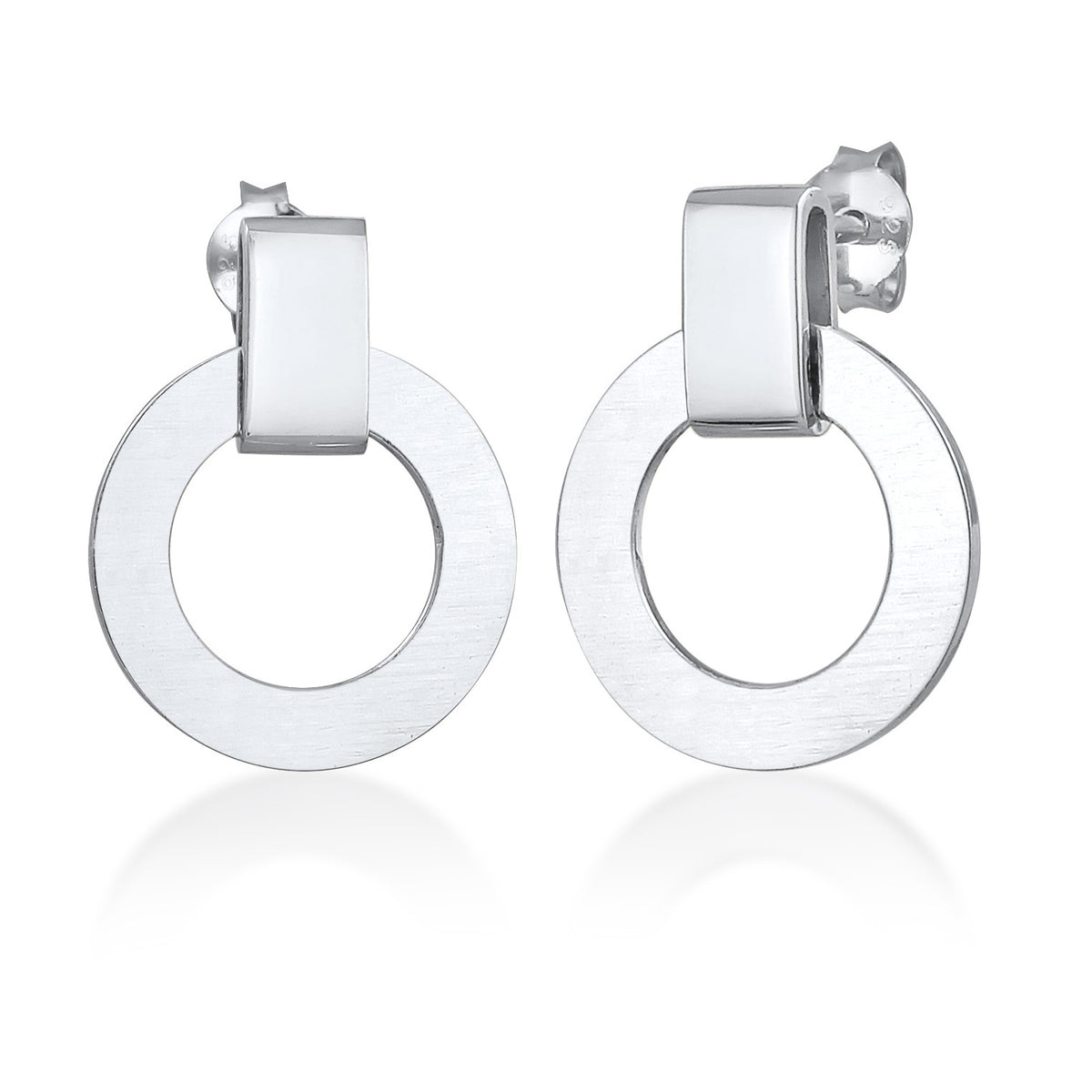 Silber - Elli | Ohrstecker Rund | 925er Sterling Silber