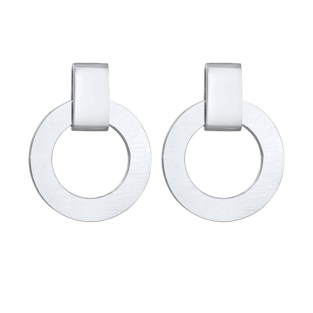 Silber - Elli | Ohrstecker Rund | 925er Sterling Silber