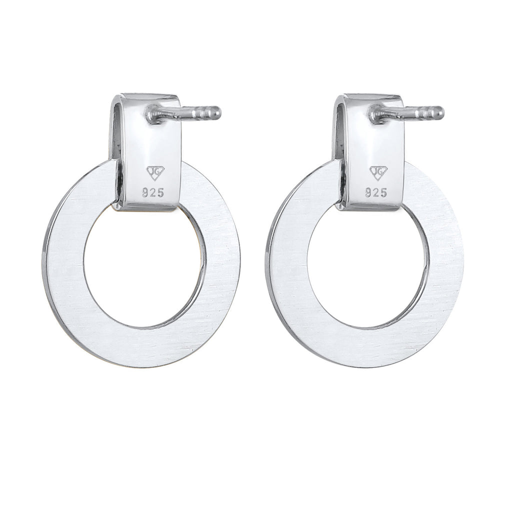 Silber - Elli | Ohrstecker Rund | 925er Sterling Silber