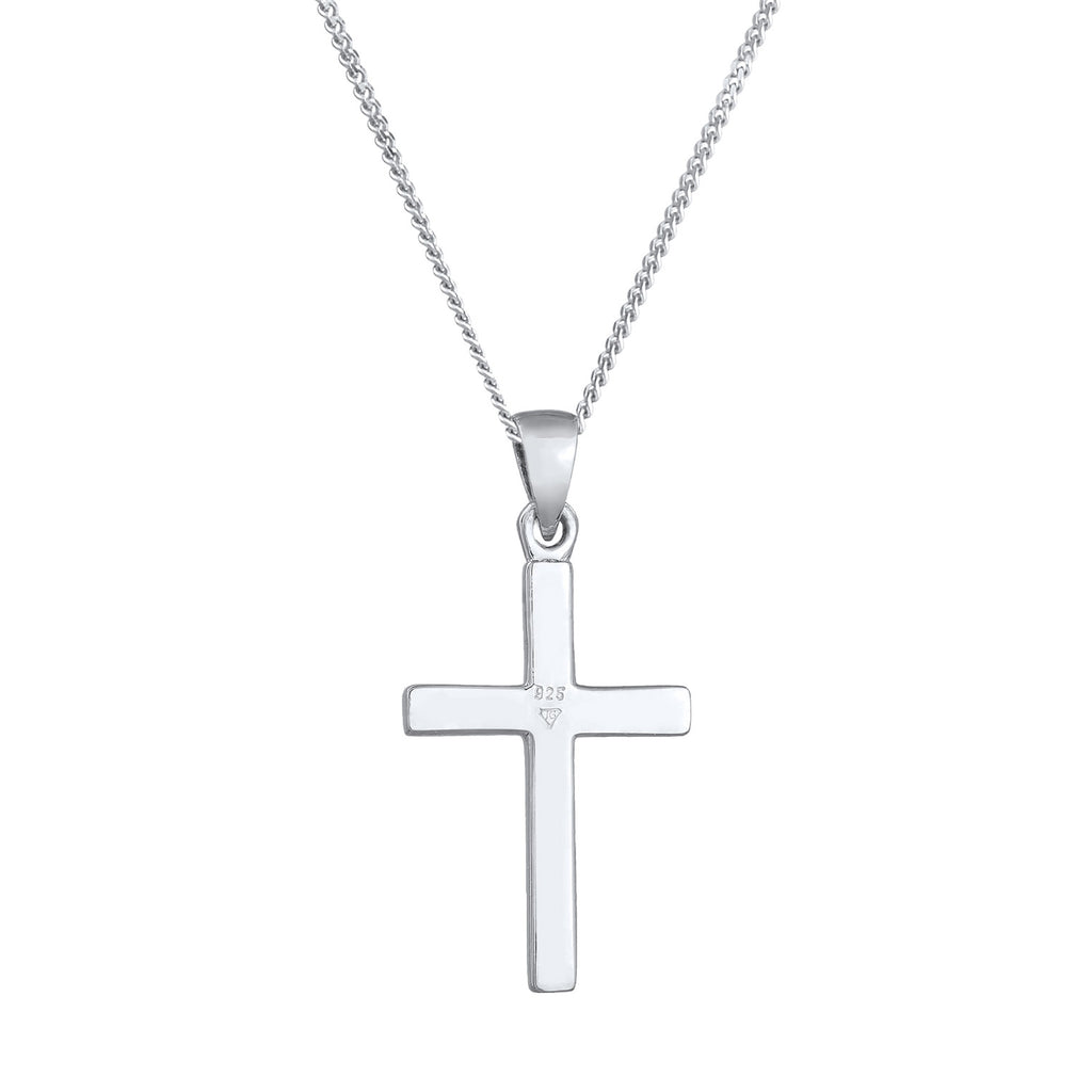Silber - Elli | Halskette Kreuz | 925er Sterling Silber