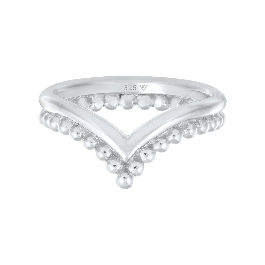 Silber - Elli | Stapelring Kugeln | 925er Sterling Silber