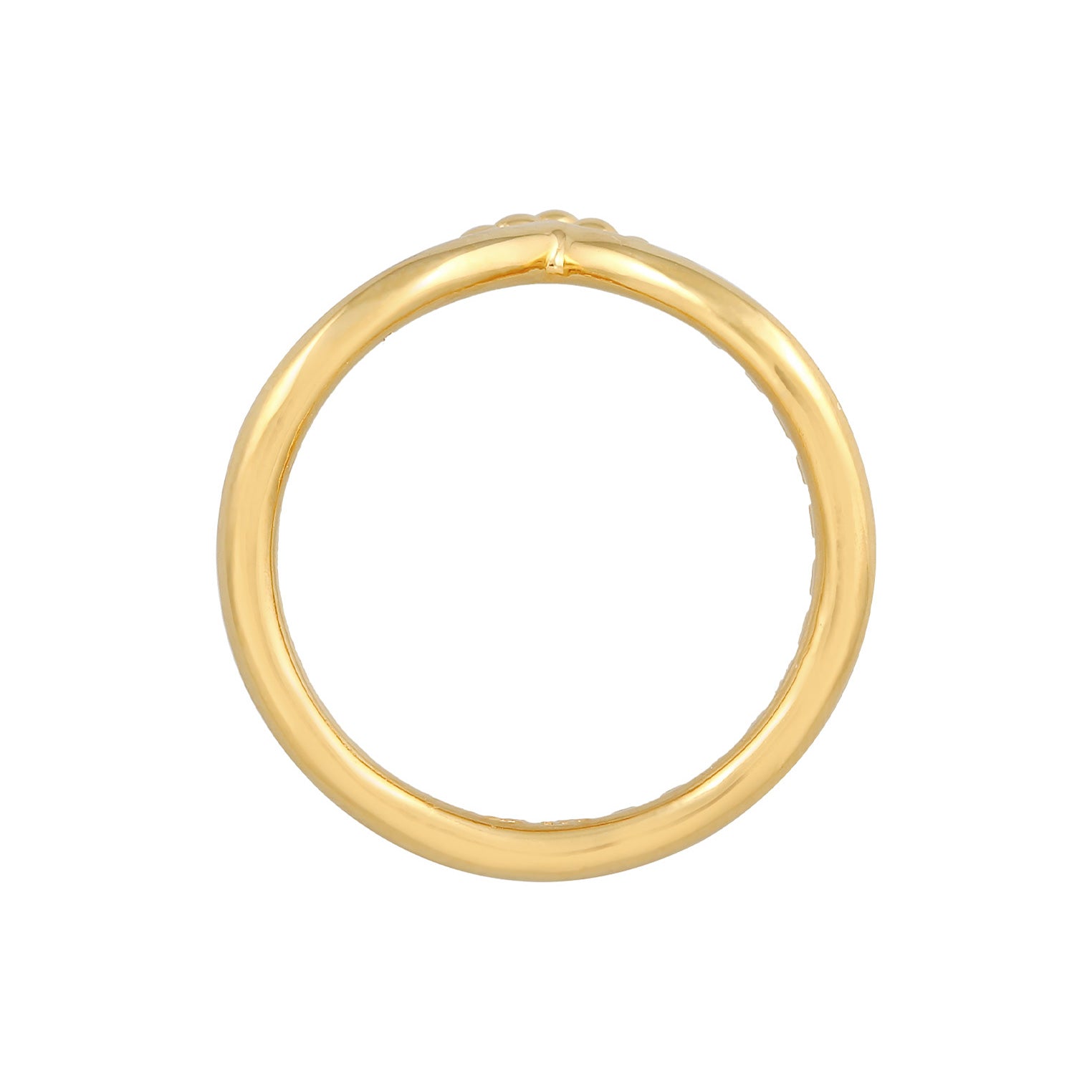 Gold - Elli | Stapelring Kugeln | 925er Sterling Silber