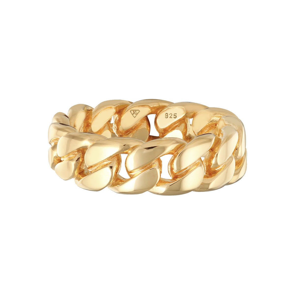Gold - Elli | Bandring Chain | 925er Sterling Silber