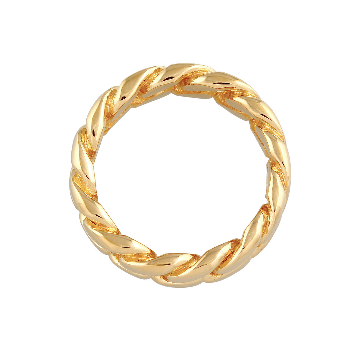 Gold - Elli | Bandring Chain | 925er Sterling Silber