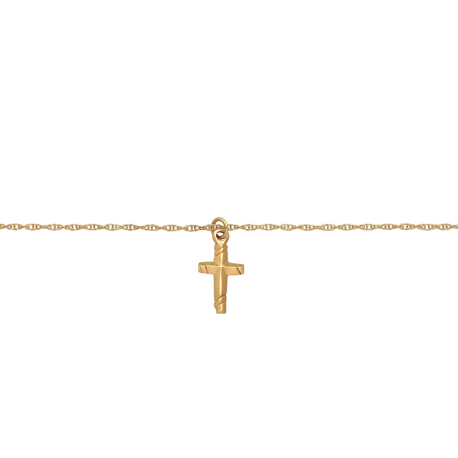 Gold - Elli | Choker Kreuz | 925er Sterling Silber