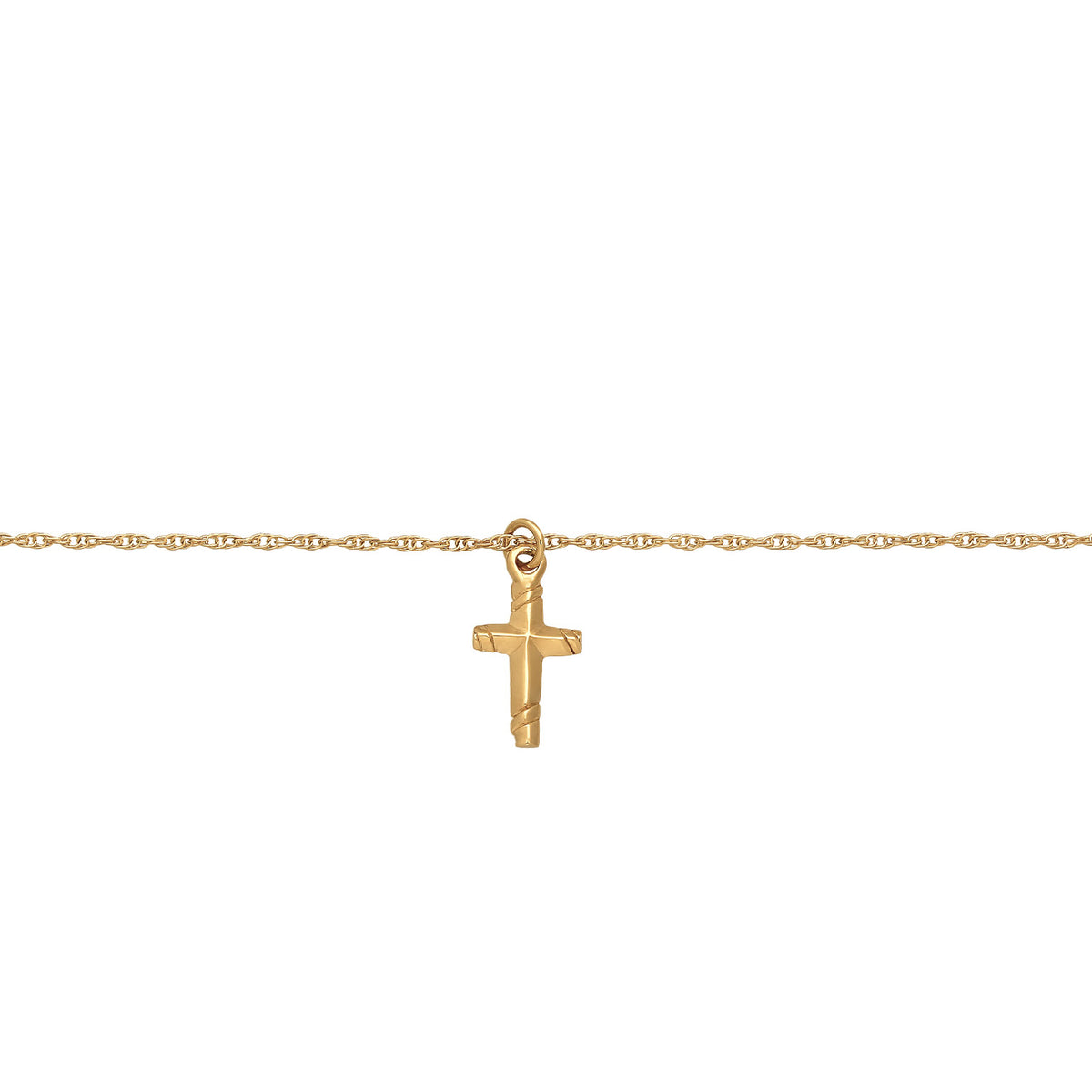 Gold - Elli | Choker Kreuz | 925er Sterling Silber
