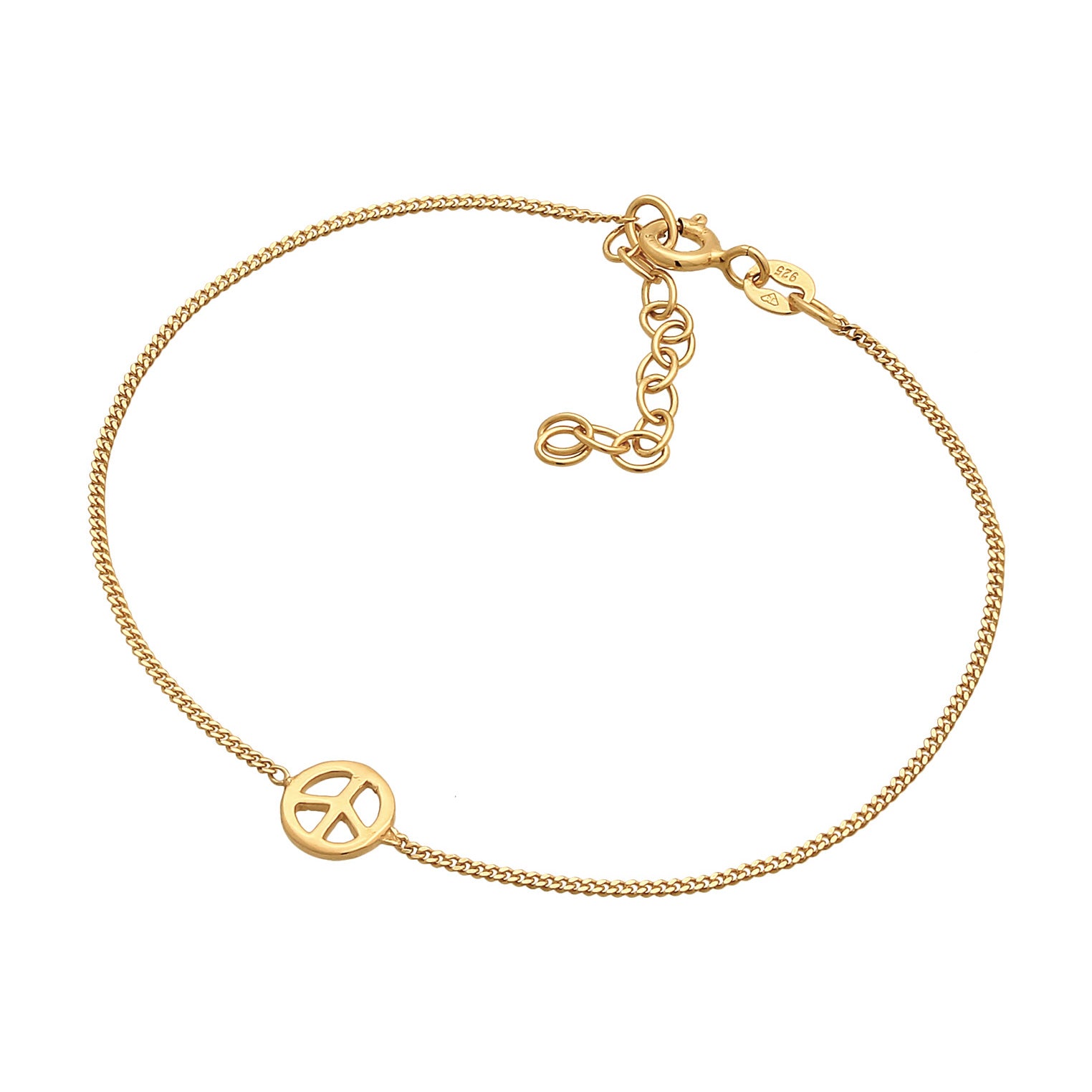 Gold - Elli | Armband Peace | 925er Sterling Silber