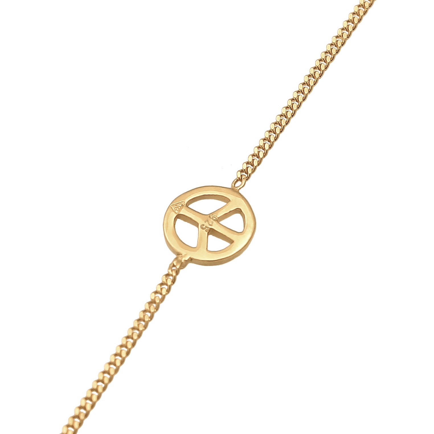 Gold - Elli | Armband Peace | 925er Sterling Silber