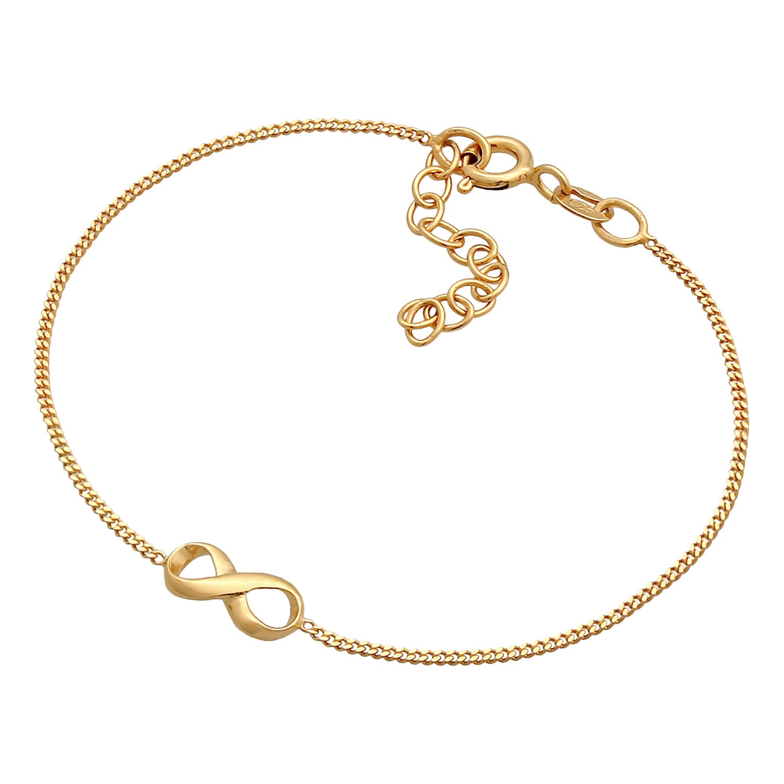 Gold - Elli | Armband Infinity | 925er Sterling Silber