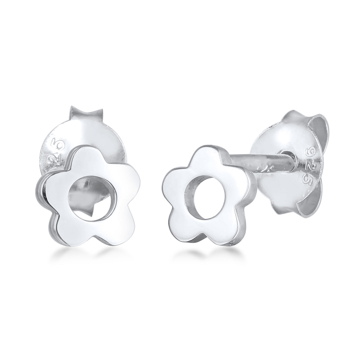 Silber - Elli | Ohrstecker Blume | 925er Sterling Silber