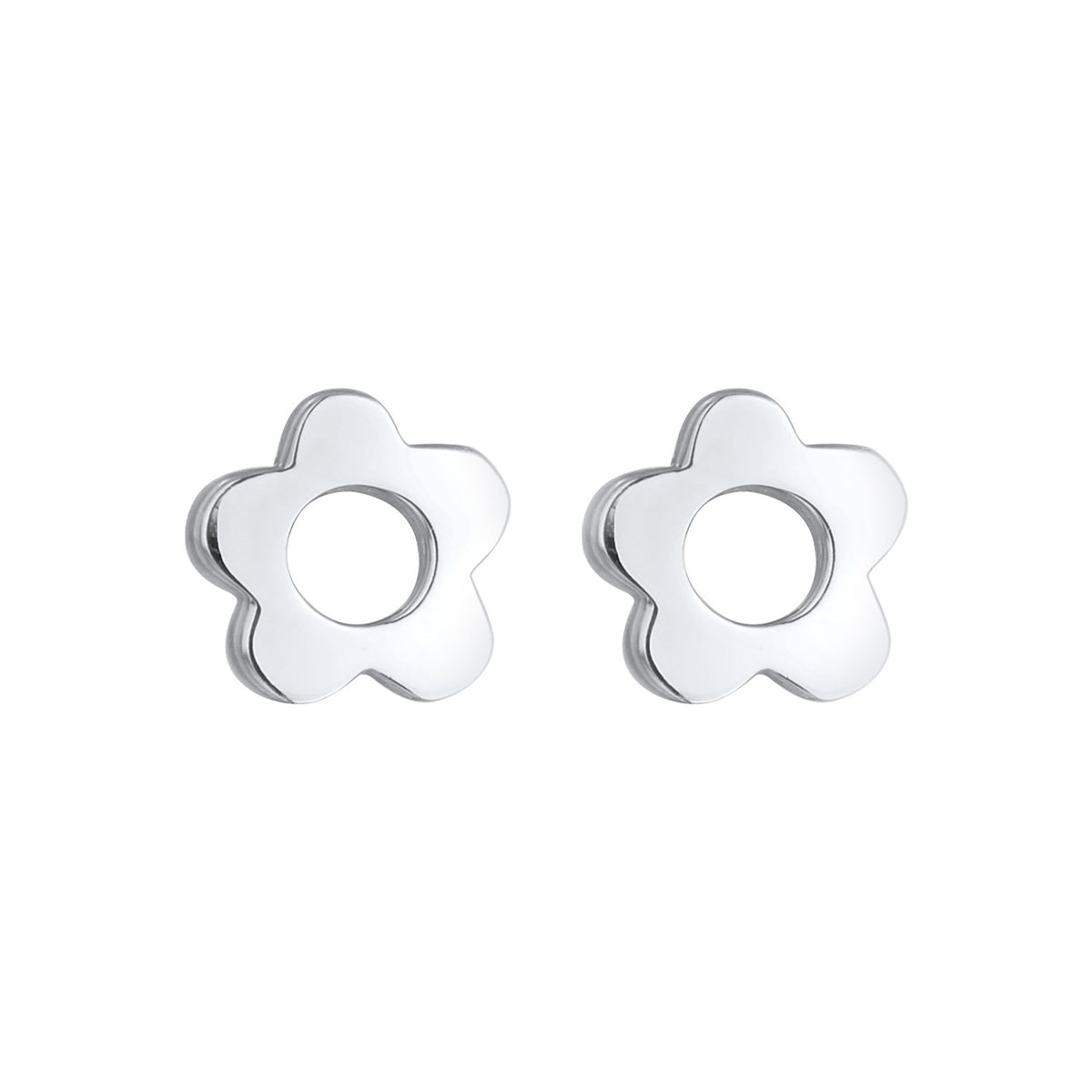 Silber - Elli | Ohrstecker Blume | 925er Sterling Silber