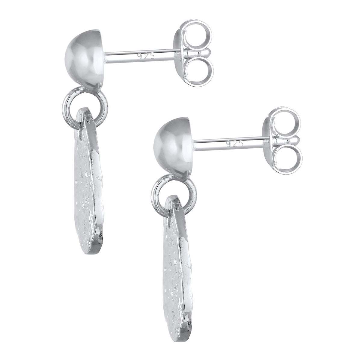 Silber - Elli | Ohrhänger Tropfen Organic | 925er Sterling Silber