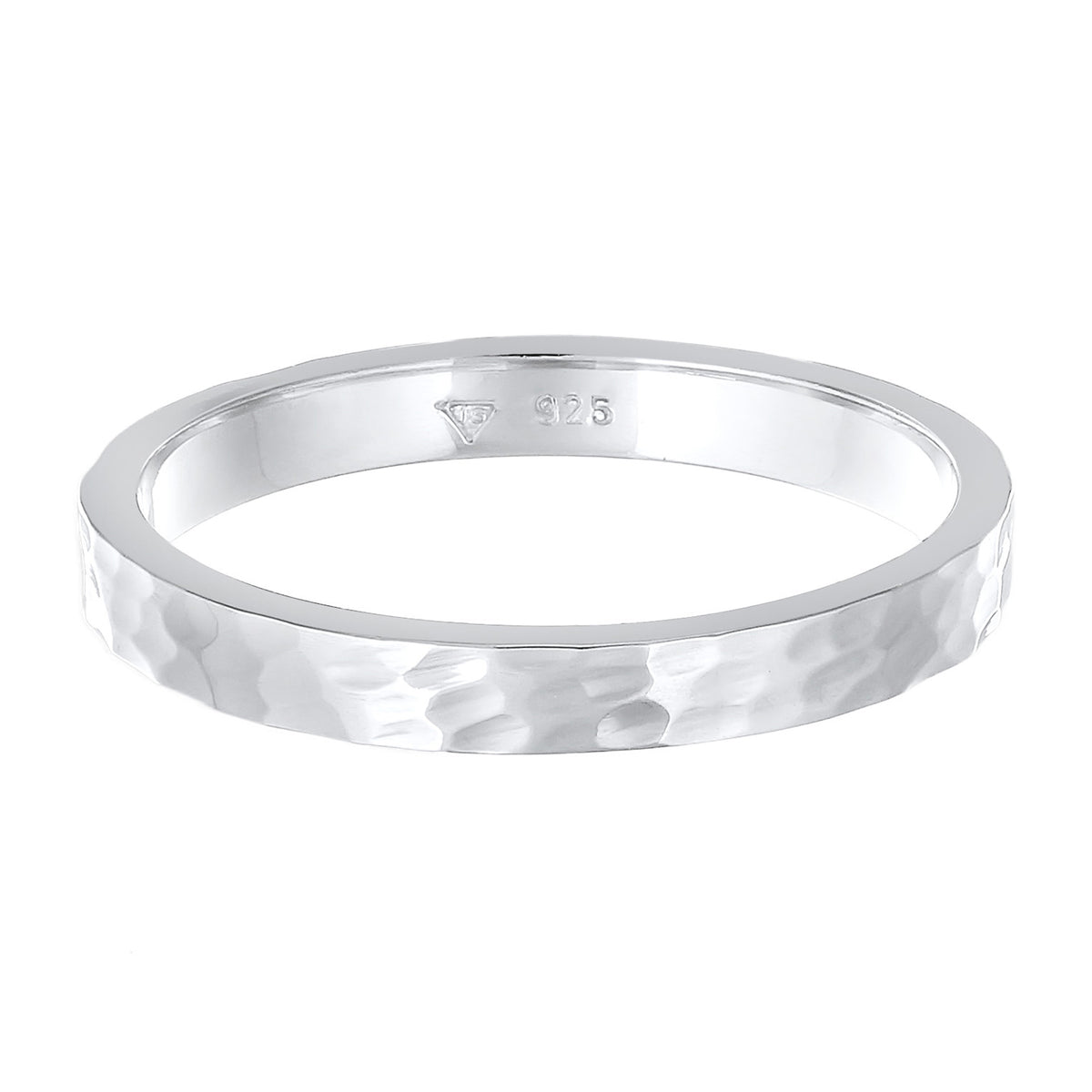 Silber - Elli | Pinky Ring Gehämmert | 925er Sterling Silber