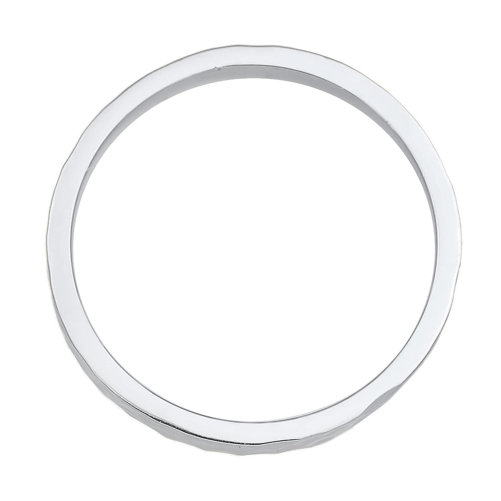 Silber - Elli | Pinky Ring Gehämmert | 925er Sterling Silber