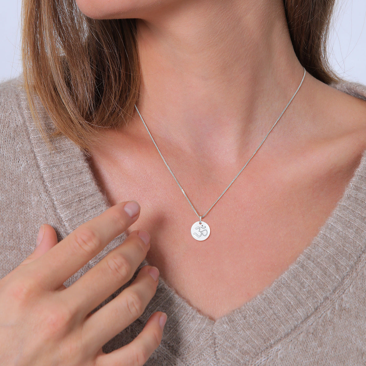 Silber - Elli | Halskette Kraftsymbol | 925er Sterling Silber