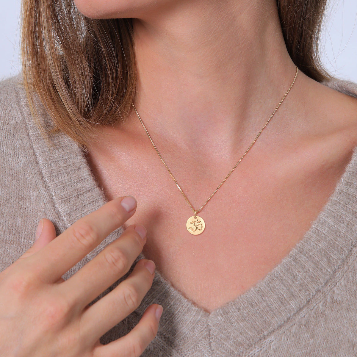Gold - Elli | Halskette Kraftsymbol | 925er Sterling Silber
