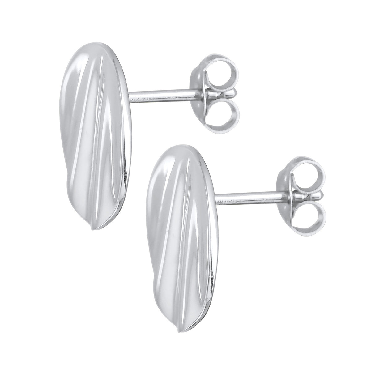 Silber - Elli | Ohrstecker Rund | 925er Sterling Silber