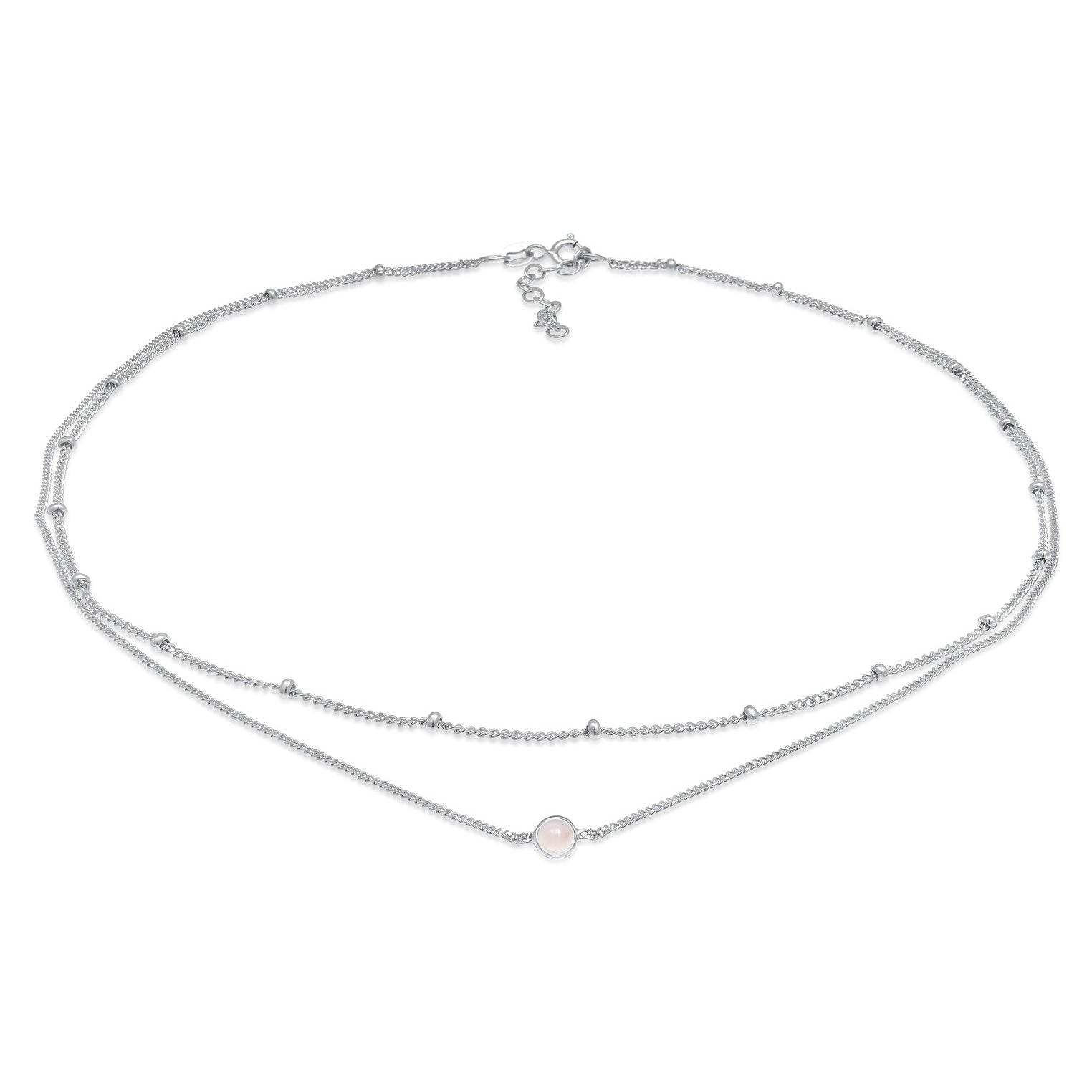 Silber - Elli | Choker | Opal Pink | 925 Sterling Silber