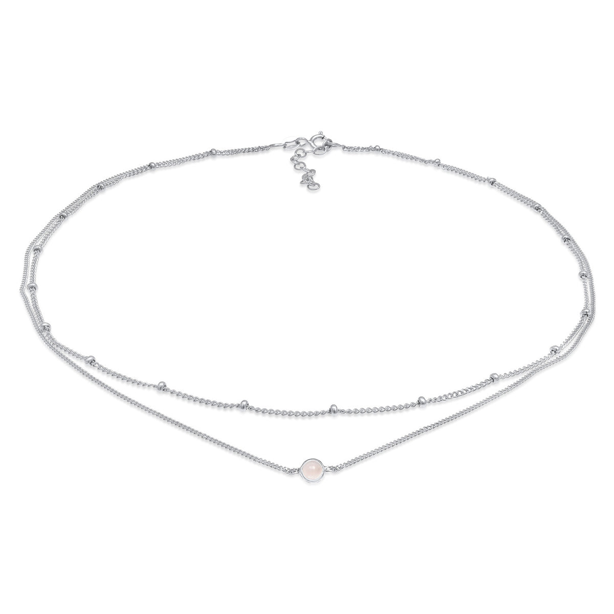 Silber - Elli | Choker | Opal Pink | 925 Sterling Silber