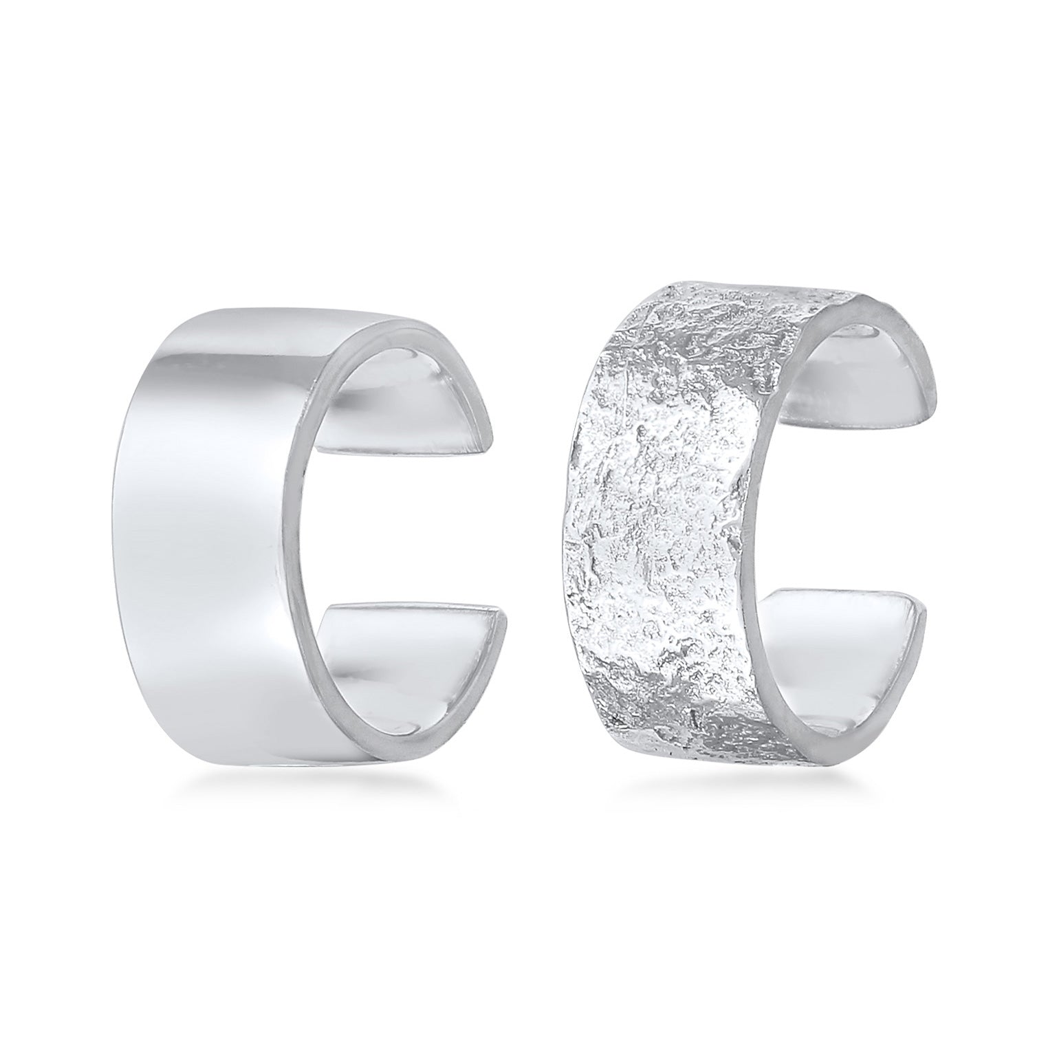 Silber - Elli | Earcuff Duo Basic | 925er Sterling Silber