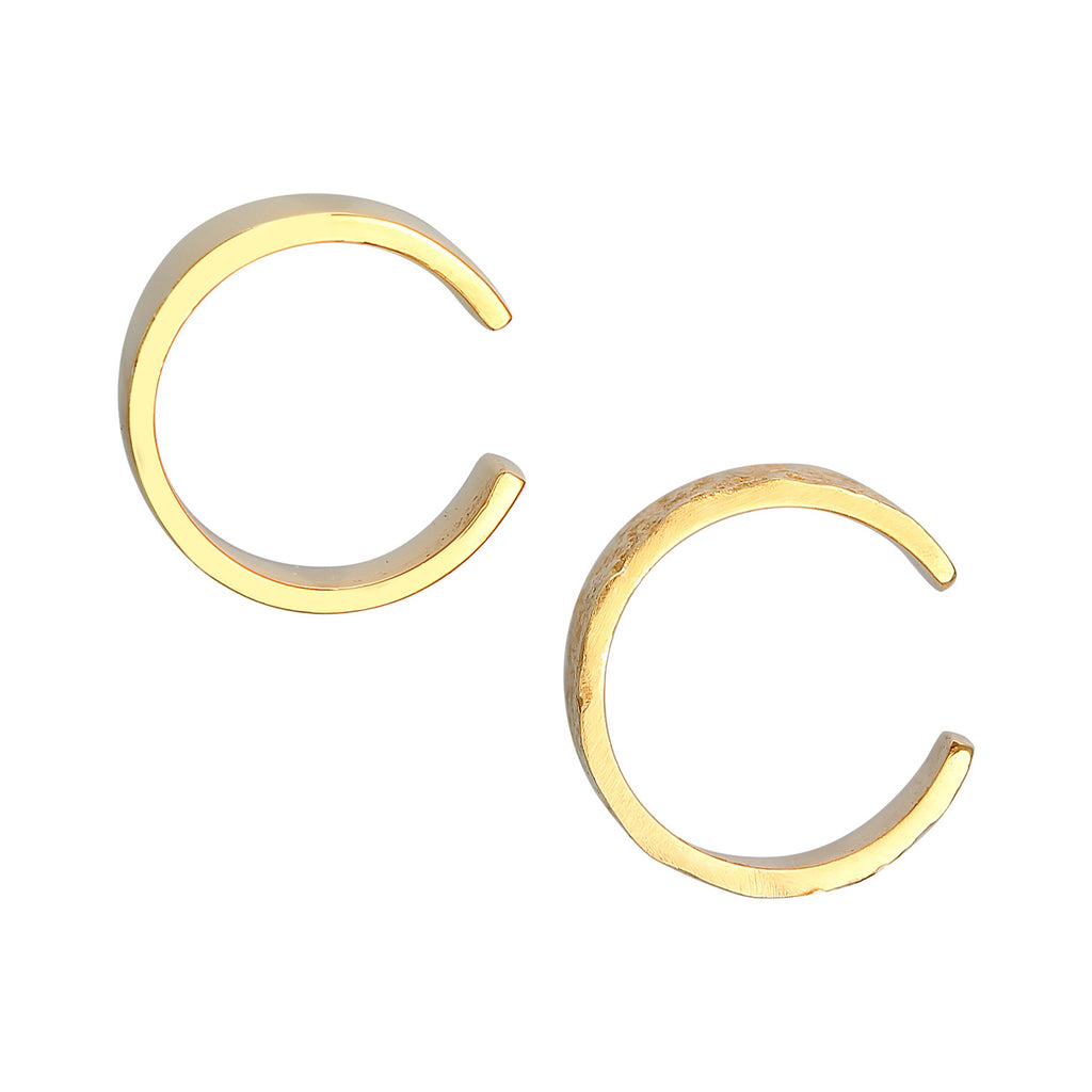 Gold - Elli | Earcuff Duo Basic | 925er Sterling Silber
