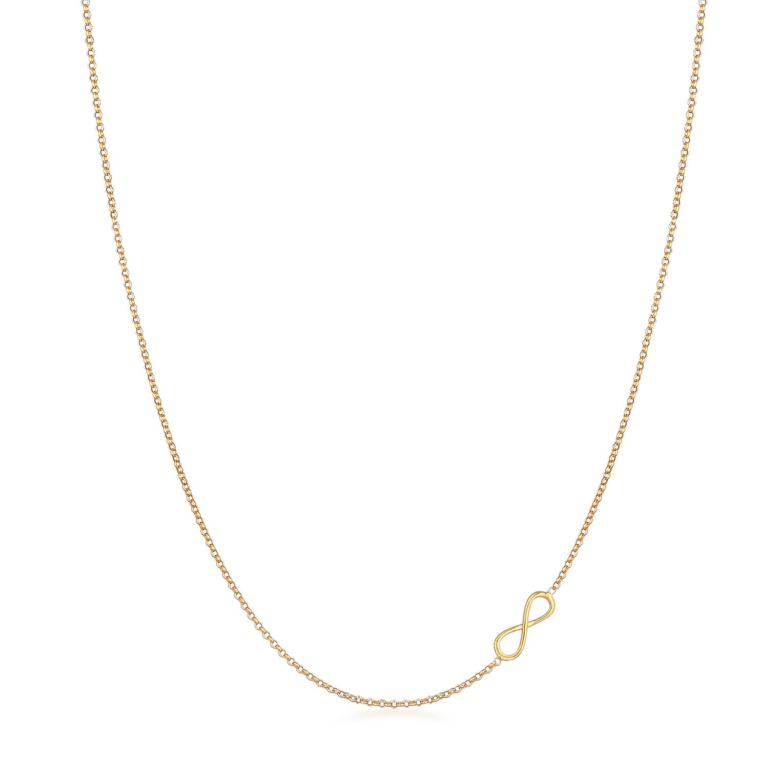 Gold - Elli | Halskette Unendlichkeit | 925er Sterling Silber Vergoldet