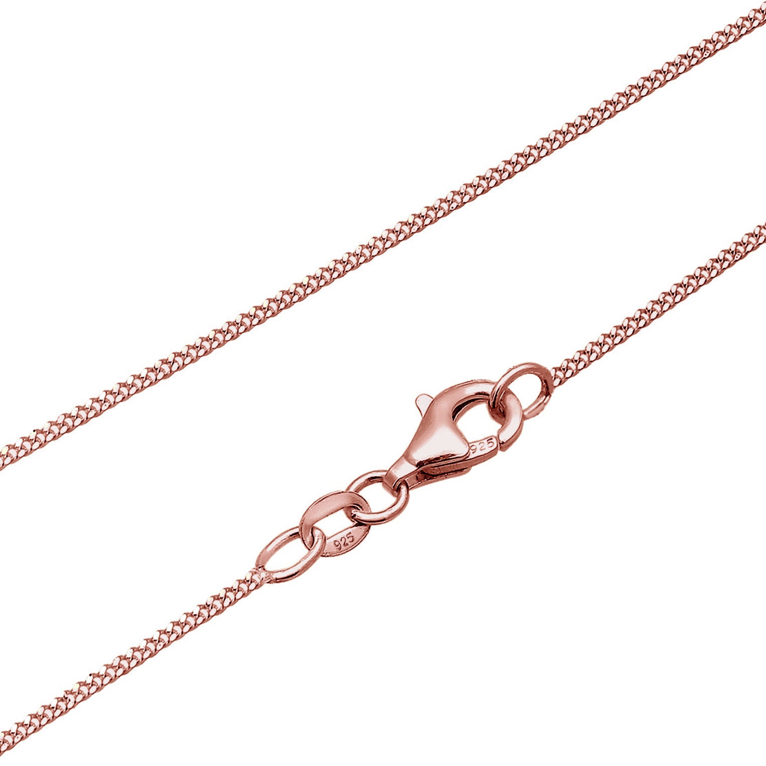 Roségold - Elli | Halskette | Mondstein (Weiß) | 925 Sterling Silber Rosévergoldet