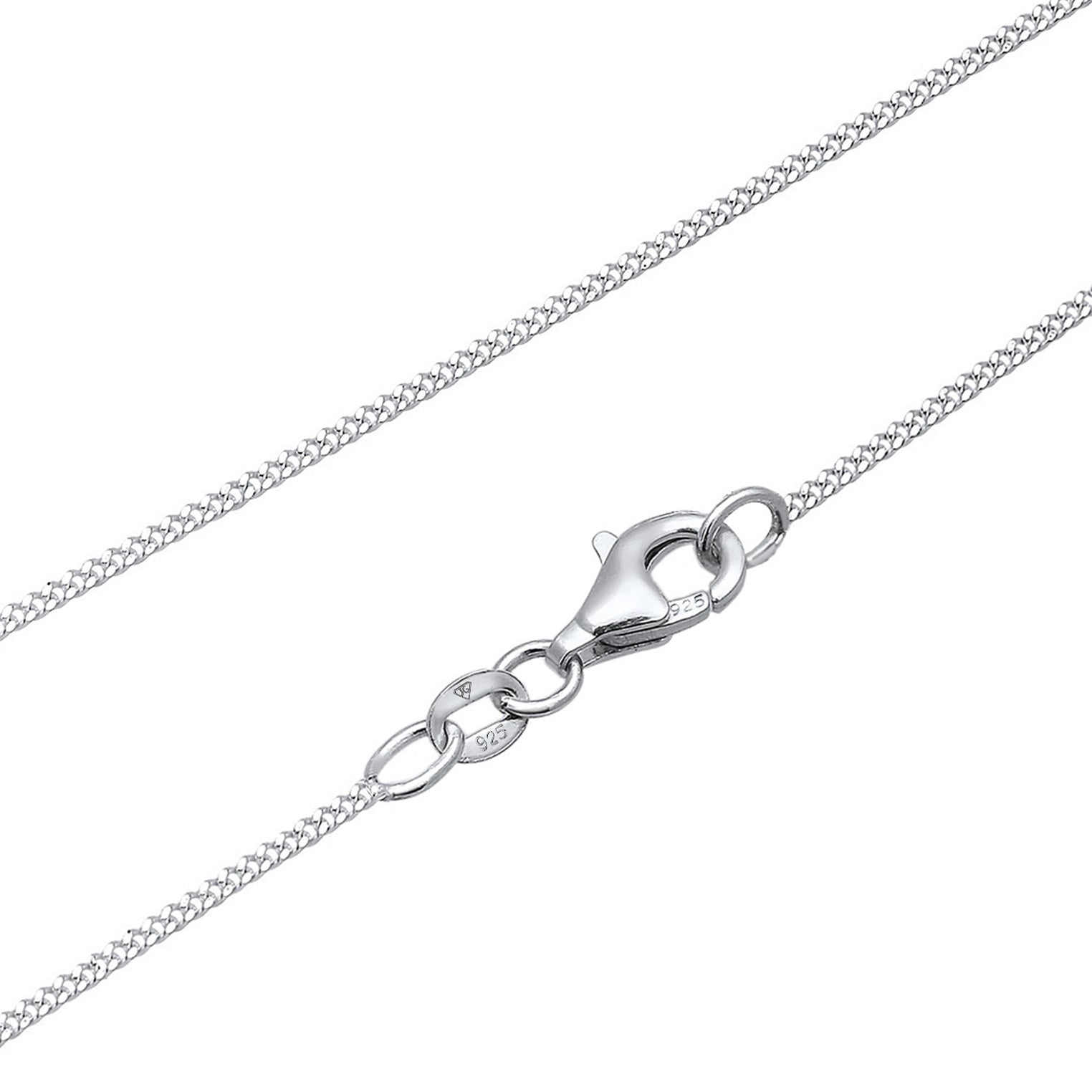 Silber - Elli | Halskette Hufeisen | Mit Kristallen von Swarovski® (Weiß) | 925er Sterling Silber