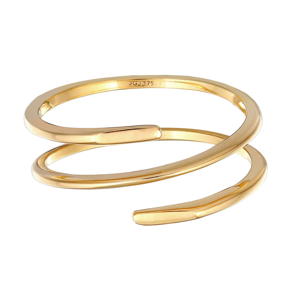 Gold - Elli PREMIUM | Wickelring Filigran | 375er Gelbgold