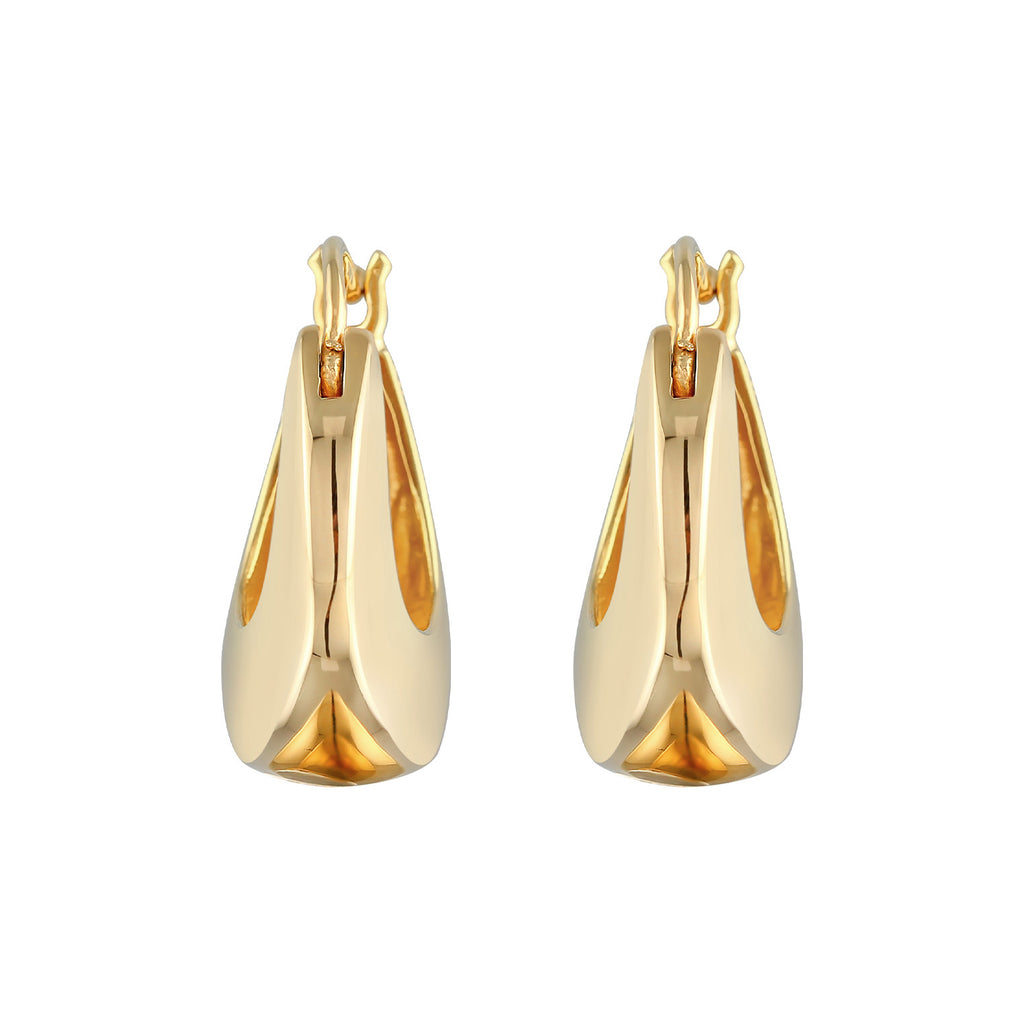 Gold - Elli | Creolen Chunky | 925er Sterling Silber Vergoldet