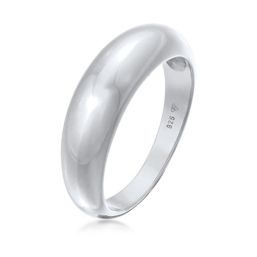 Silber - Elli | Bandring | 925er Sterling Silber vergoldet