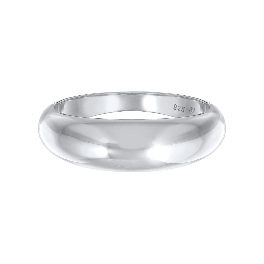Silber - Elli | Bandring | 925er Sterling Silber vergoldet