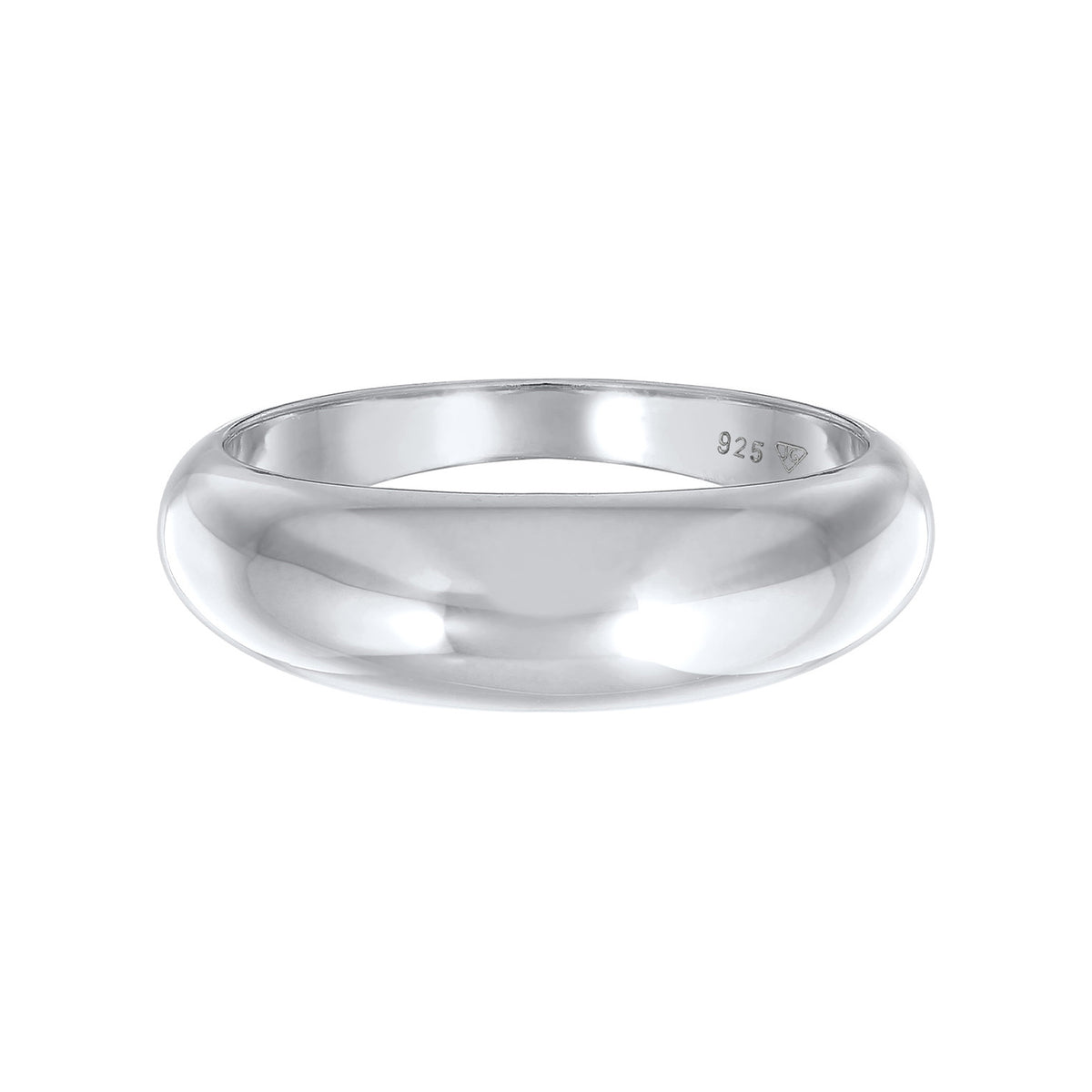 Silber - Elli | Bandring | 925er Sterling Silber vergoldet