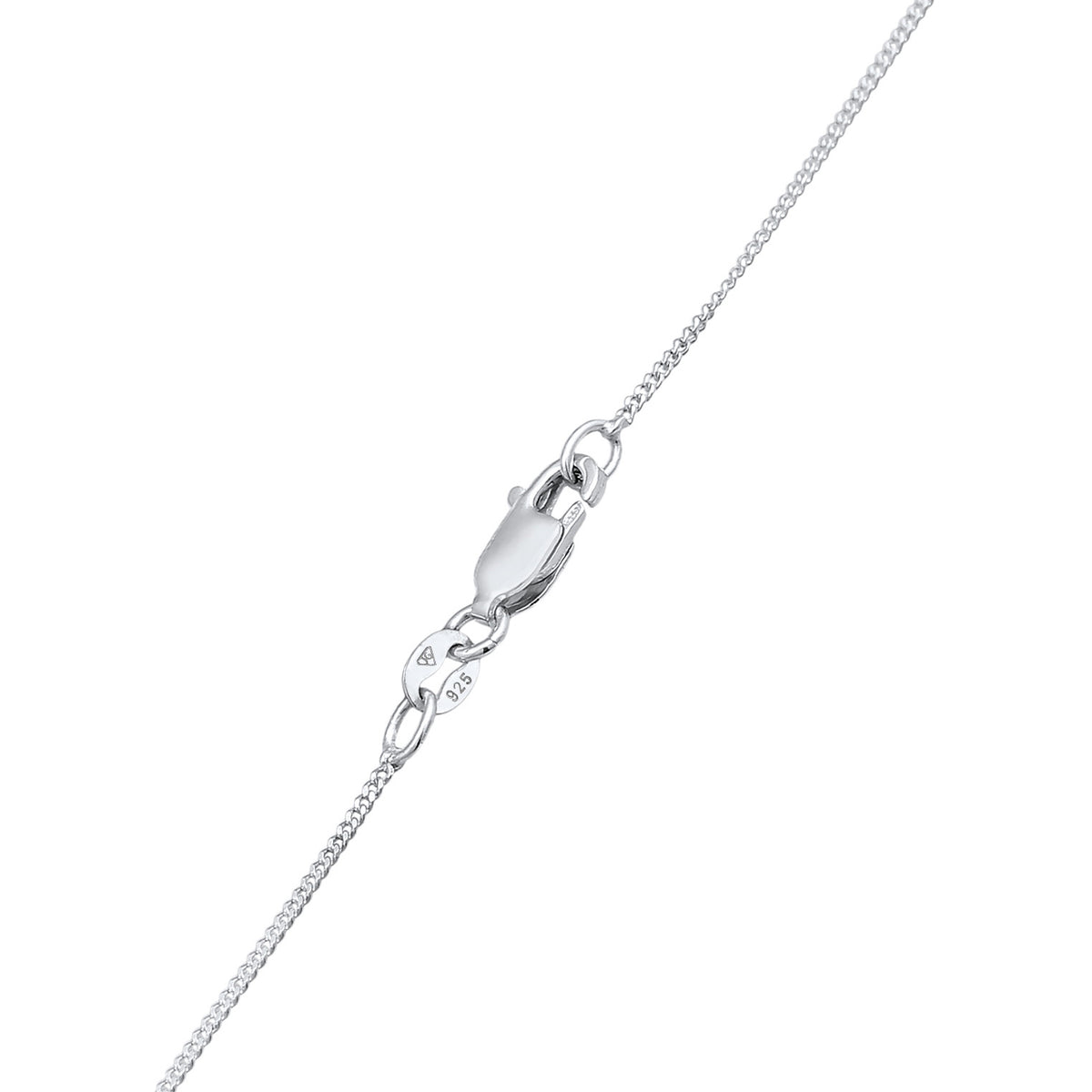Silber - Elli DIAMONDS | Plättchen Diamant Solitär Rund 925 Silber