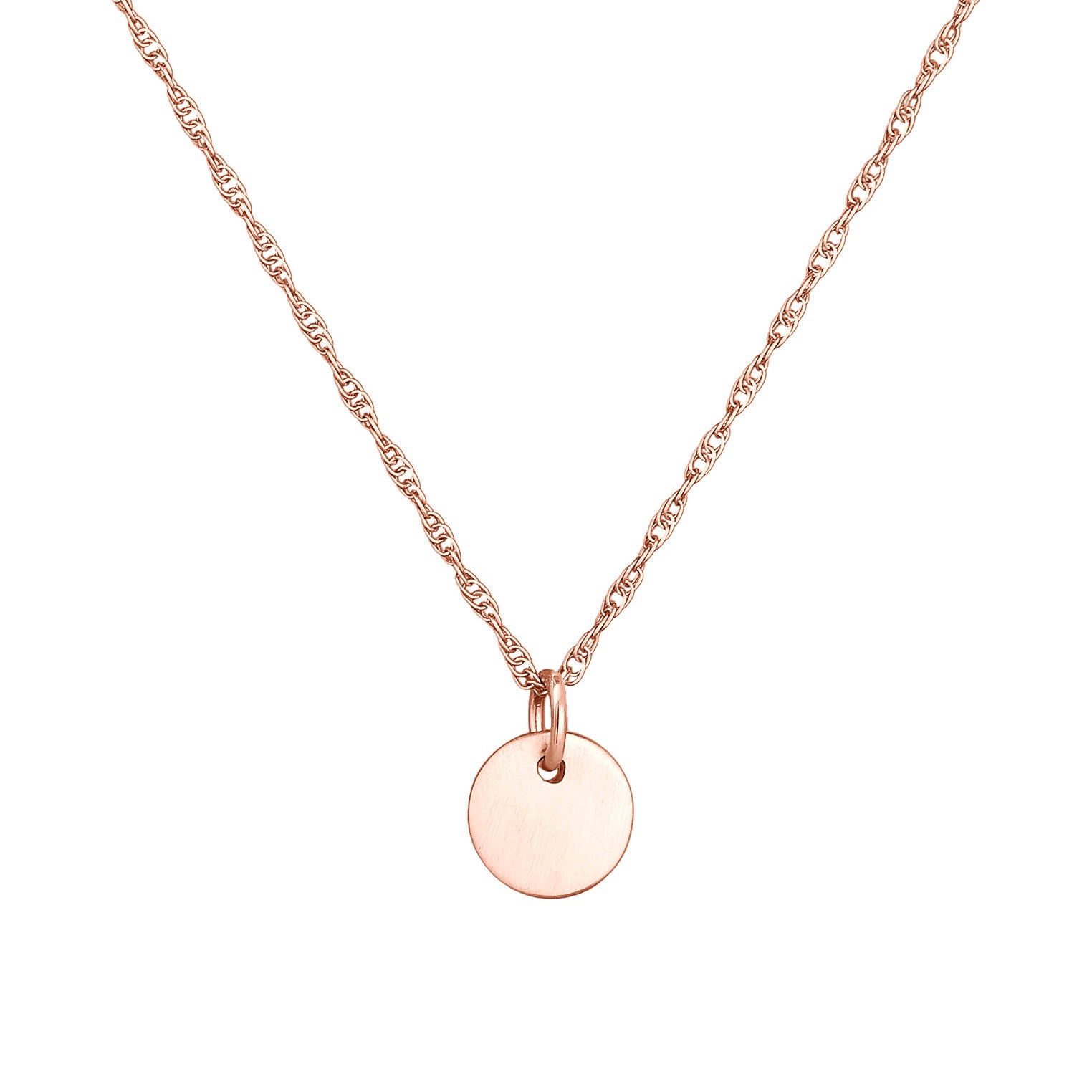 Roségold - Elli | Gliederkette Plättchen | 925er Sterling Silber