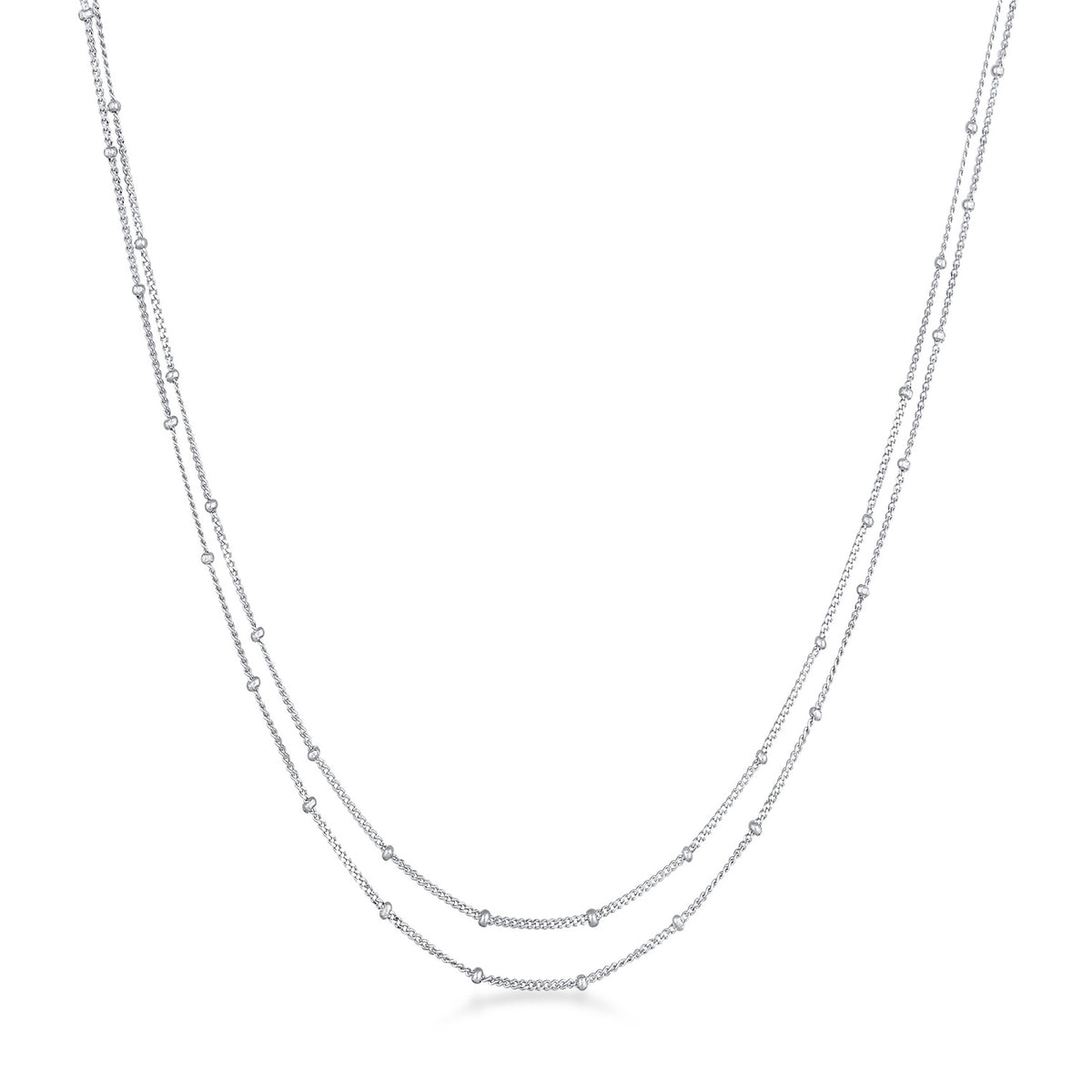Silber - Elli | Layer-Kugelkette | 925er Sterling Silber