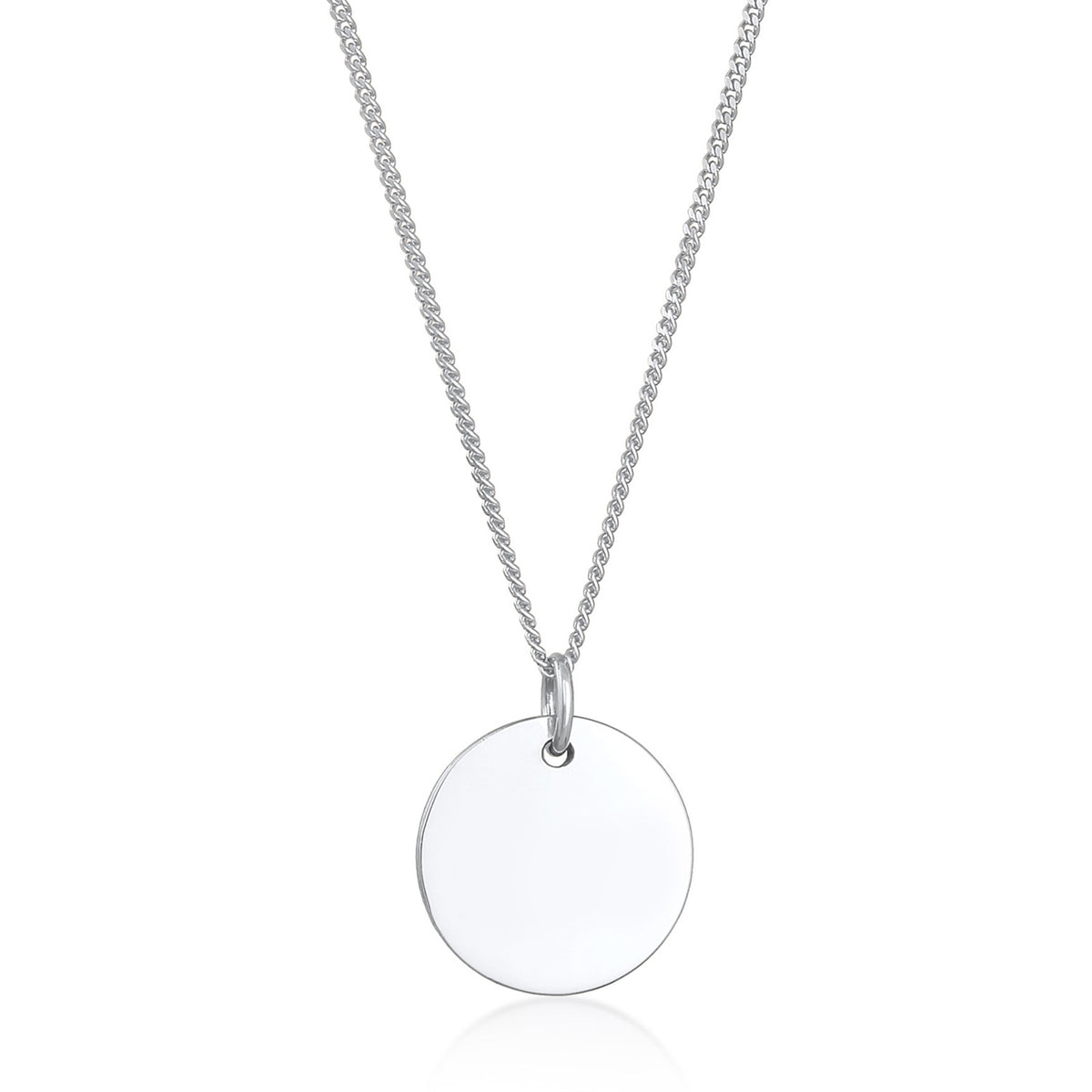 Silber - Elli | Panzerkette Plättchen | 925er Sterling Silber