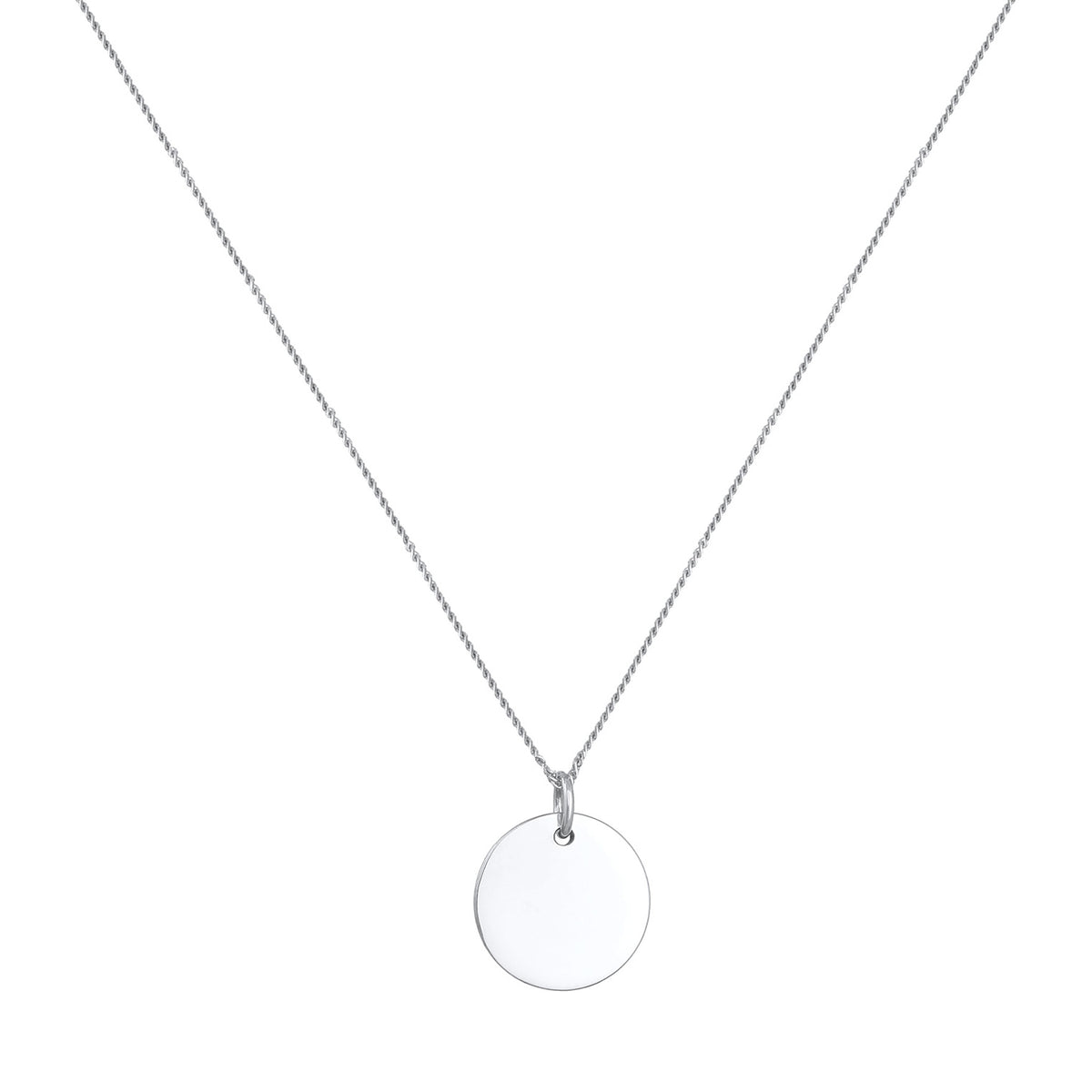 Silber - Elli | Panzerkette Plättchen | 925er Sterling Silber