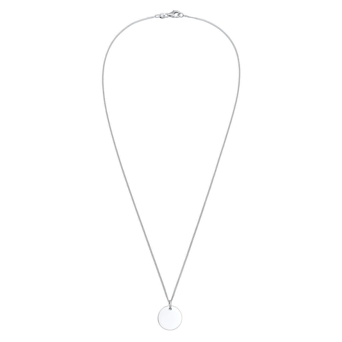 Silber - Elli | Panzerkette Plättchen | 925er Sterling Silber