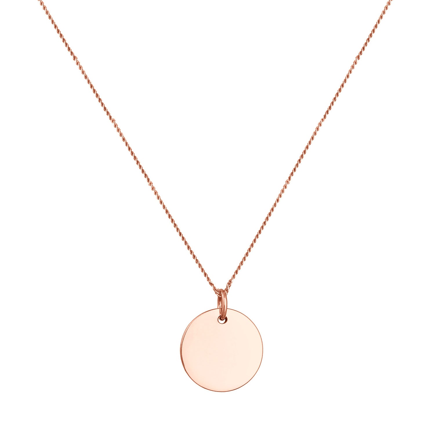 Roségold - Elli | Panzerkette Plättchen | 925er Sterling Silber