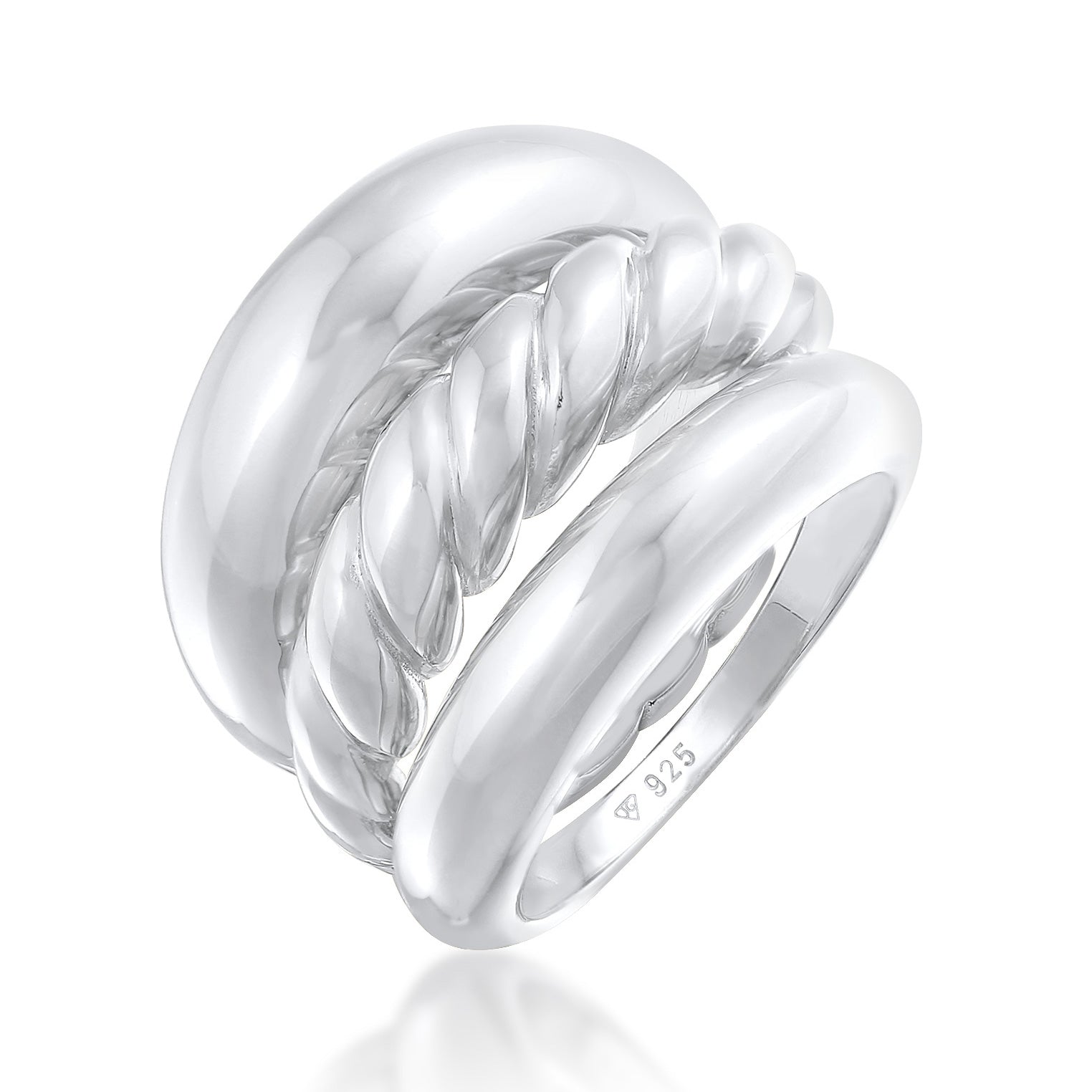 Silber - Elli PREMIUM | Bandring Set | 925er Sterling Silber
