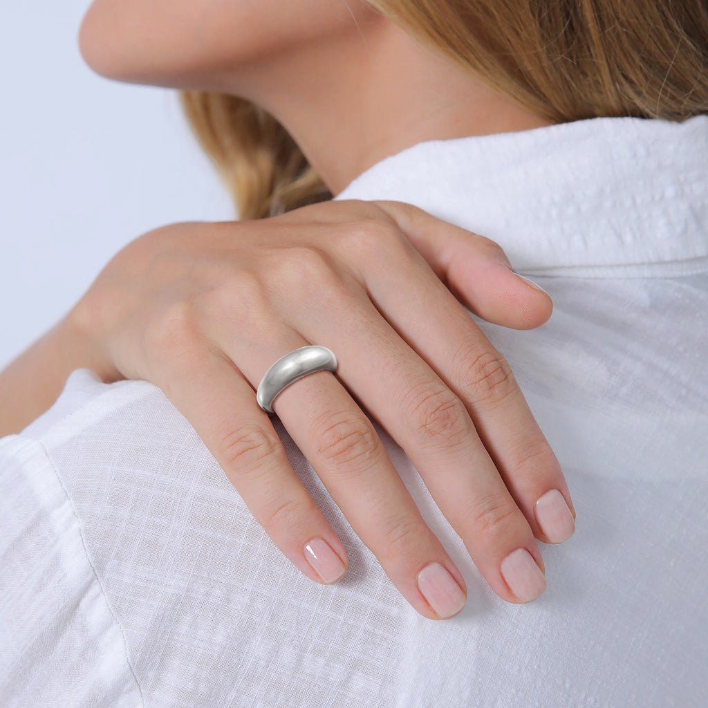 Silber - Elli PREMIUM | Bandring Chunky | 925er Sterling Silber
