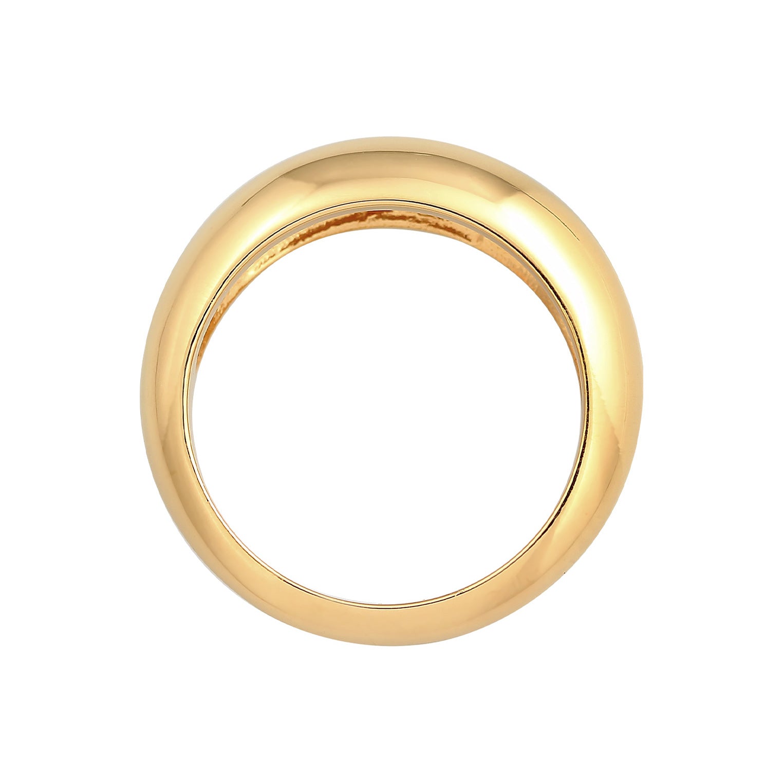 Gold - Elli PREMIUM | Bandring Chunky | 925er Sterling Silber vergoldet